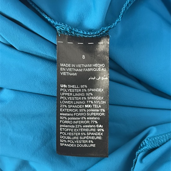 White House Black Market Teal Midi Dress - Picture 9 of 10